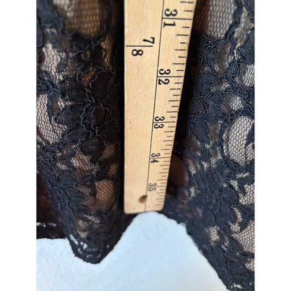 S.L. Fashions Lace Sleeveless Party Dress With Satin Waistband Sequins V-Necklin - Picture 10 of 15